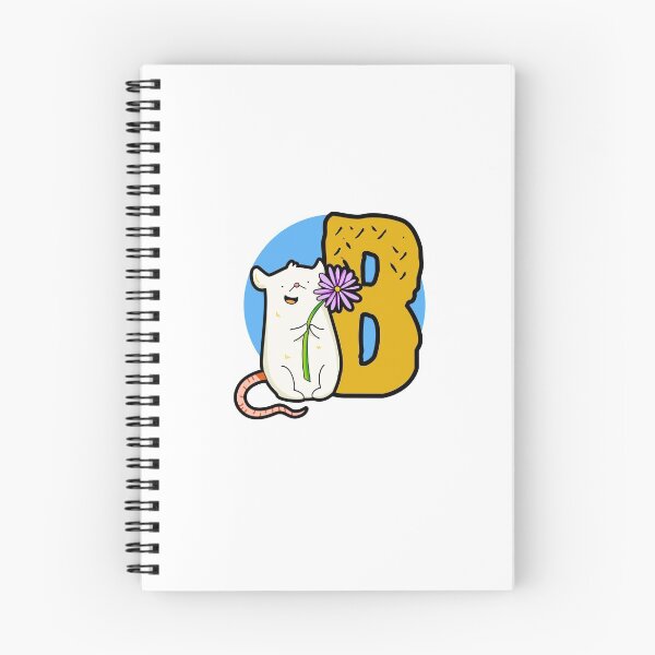 Item preview, Monogram B Cute White Mouse designed and sold by kidsmonogram2.