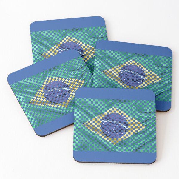 Item preview, Checkered Brazil Flag designed and sold by MrVPhotography.
