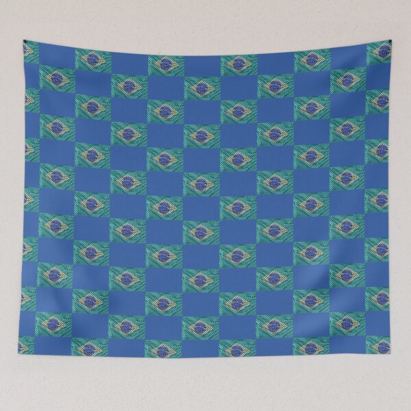 Item preview, Checkered Brazil Flag designed and sold by MrVPhotography.