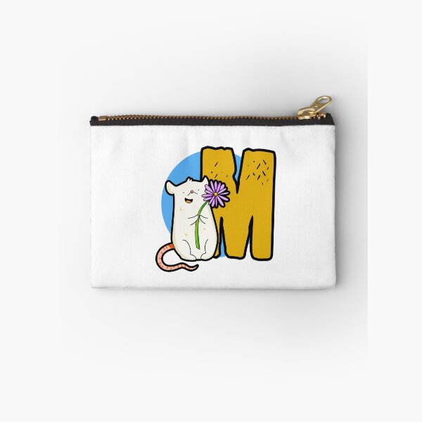 Item preview, Monogram M Cute White Mouse designed and sold by kidsmonogram2.