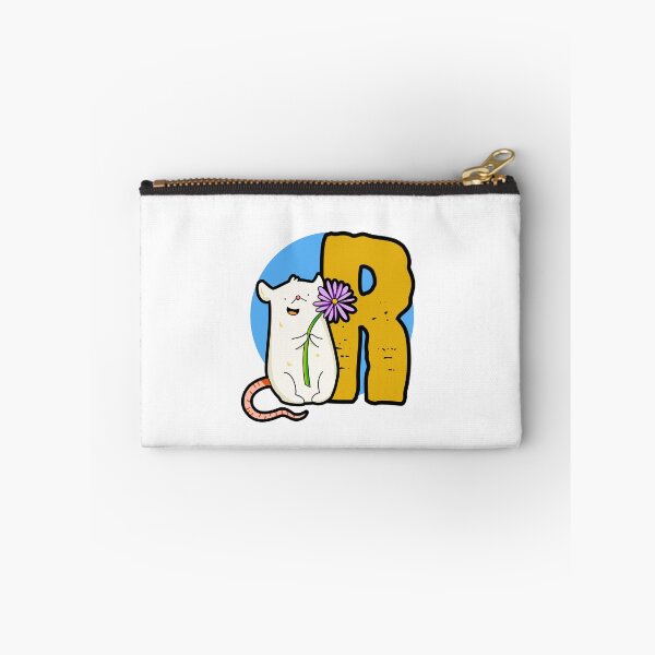 Item preview, Monogram R Cute White Mouse designed and sold by kidsmonogram2.