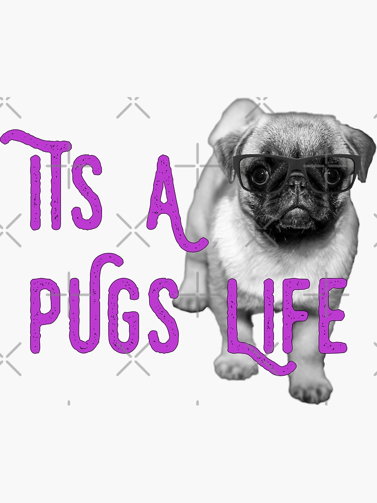 It's a Pugs Life Glasses by tribbledesign