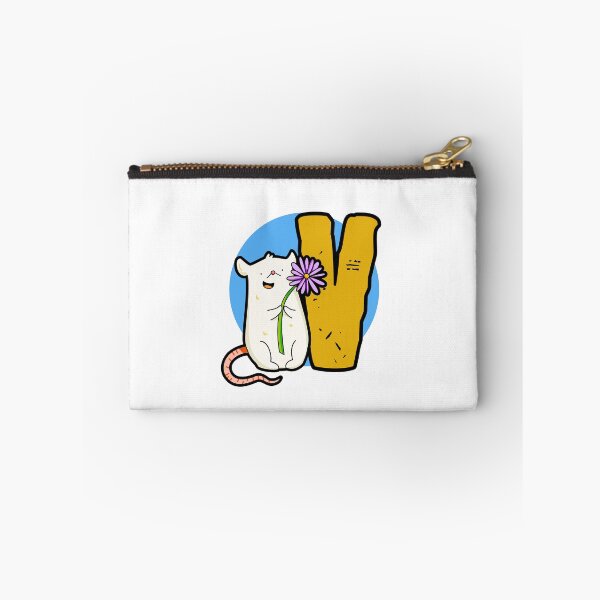 Item preview, Monogram V Cute White Mouse designed and sold by kidsmonogram2.