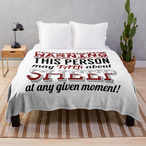 Item preview, Warning This Person May Talk About Sheep Humor T-Shirt designed and sold by findgreatshirts.