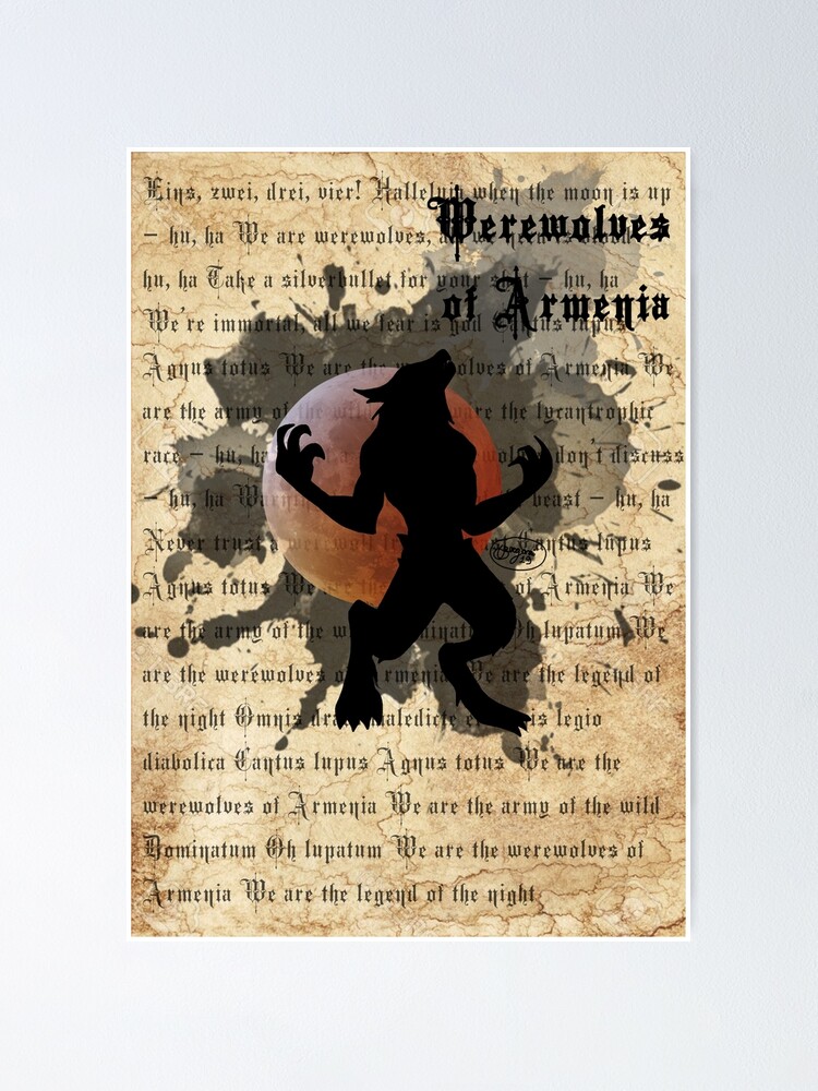 POWERWOLF-Werewolves of Armenia Poster for Sale by Menek2111