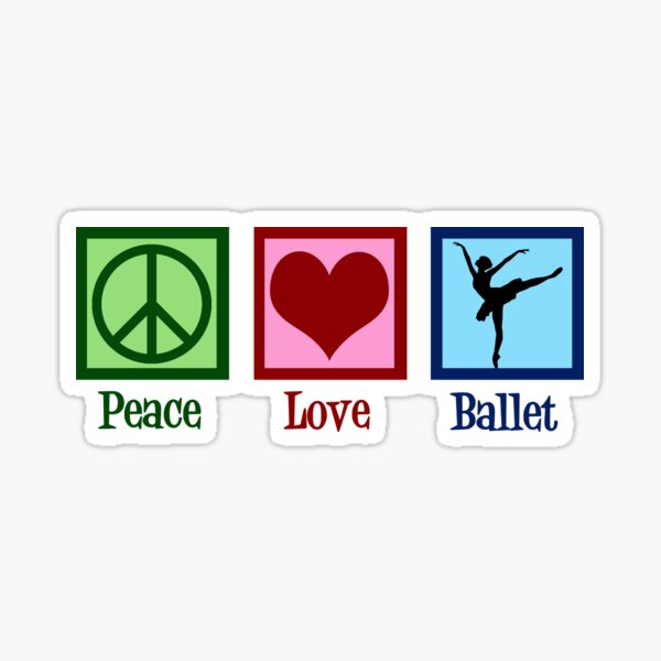Item preview, Peace Love Ballet Dancer designed and sold by Epic Love Designs.