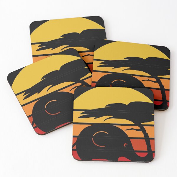 Item preview, Retro Chubby Elephant In Sunset On The Savanna designed and sold by csaron92.