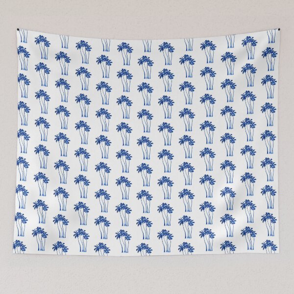 Item preview, Indigo Blue Palm Trees designed and sold by LIMEZINNIASDES.