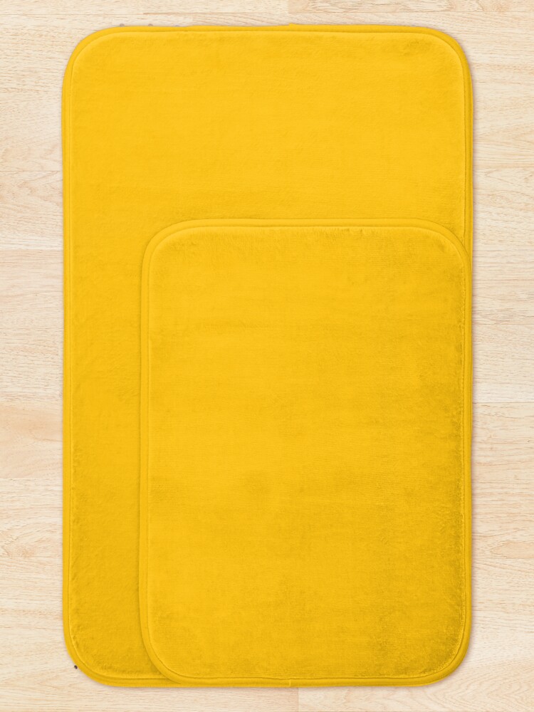 "Yellow " Bath Mat for Sale by koovox Redbubble