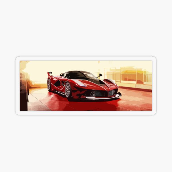Ferrari FXX K Transparent Sticker