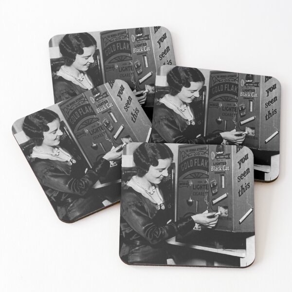Item preview, Vending Machine Dispensing Lit Cigarettes for a Penny - 1931 designed and sold by BritishYank.