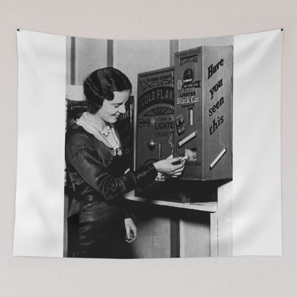 Item preview, Vending Machine Dispensing Lit Cigarettes for a Penny - 1931 designed and sold by BritishYank.