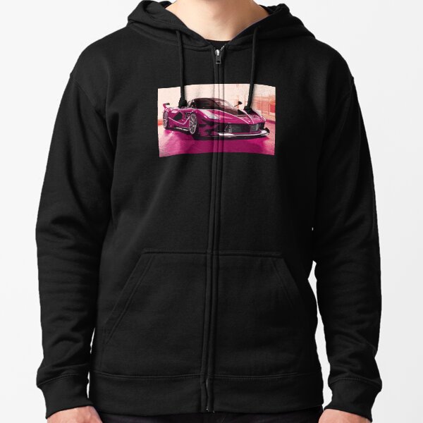 Pink Ferrari FXX K Zipped Hoodie