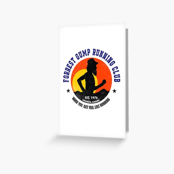 Club de course Forrest Gump Carte de vœux