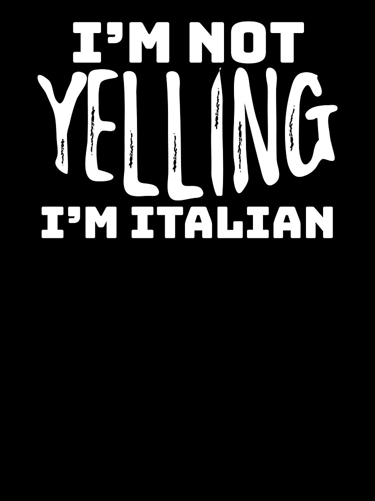 T Shirt Enfant Cadeau Drole D Italie Je Ne Crie Pas Je Suis Un Cadeau De Blague Italien Italien Par Tispy Redbubble