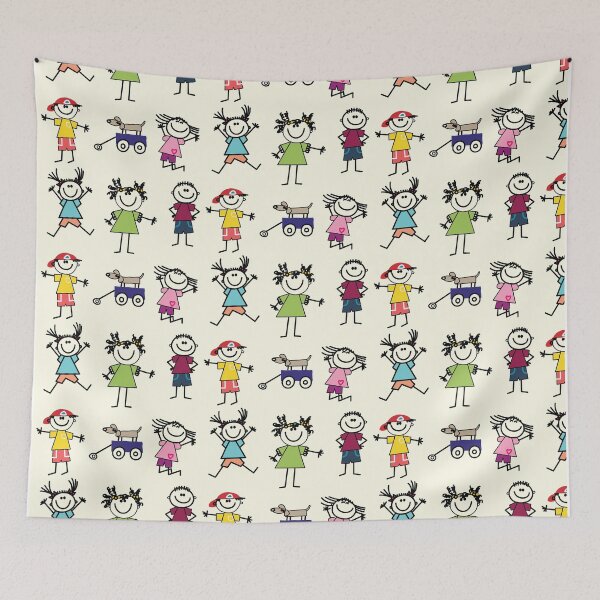 Item preview, The kids and the dog designed and sold by OkopipiDesign.