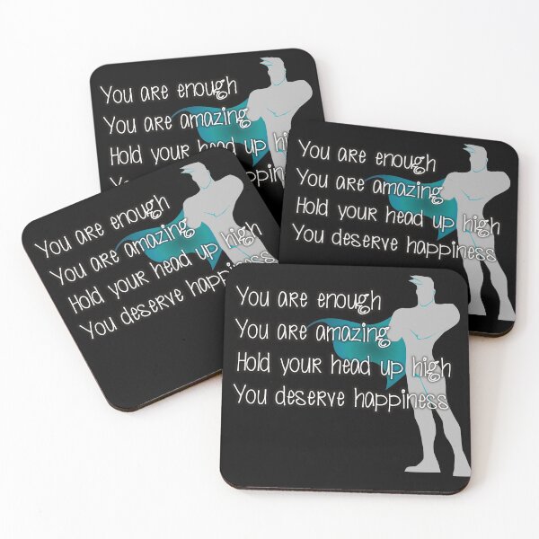 Item preview, You are enough You are amazing Hold your head up high You deserve happiness designed and sold by Kam-designs.