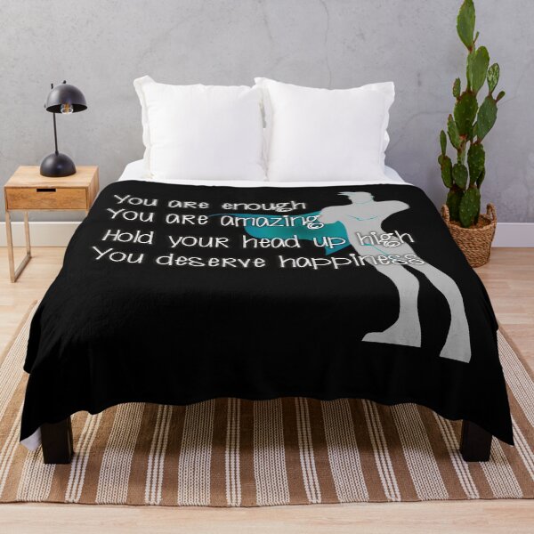 Item preview, You are enough You are amazing Hold your head up high You deserve happiness designed and sold by Kam-designs.