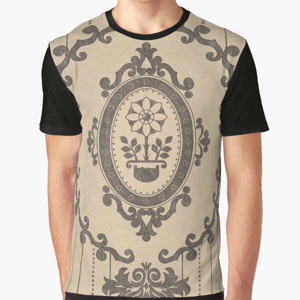 Barock Tapete in Sketch 2 Grafik T-Shirt