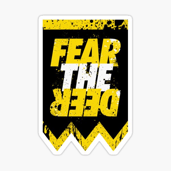 Item preview, Fear the Deer - Yellow and White Text designed and sold by astrayeah.