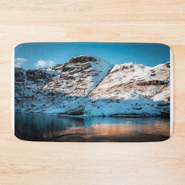 Item preview, Snow covered mountains overlooking frozen lake designed and sold by AJGiles.