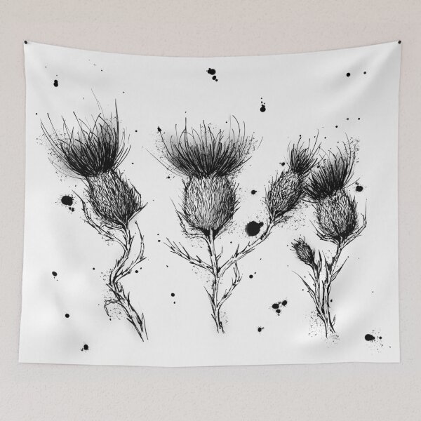 Item preview, Scotland Ink Symbol Thistle  designed and sold by SketchingSofia.