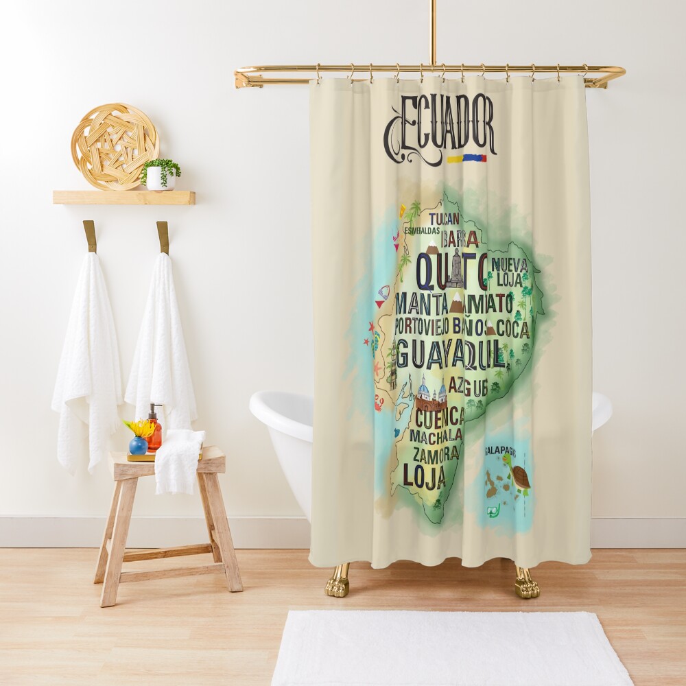 ECUADOR Shower Curtain