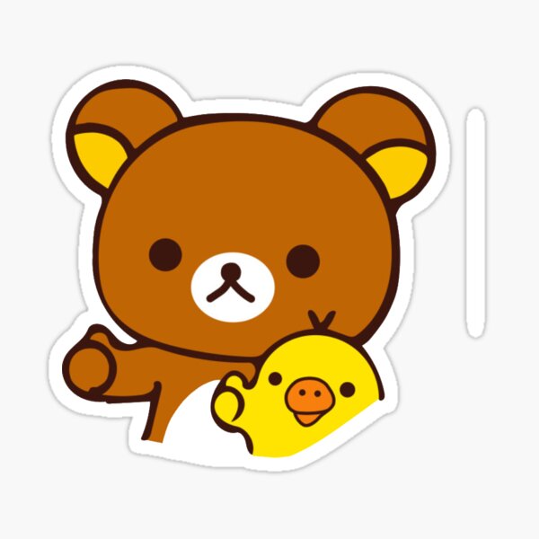 Kawaii Bear Stickers Redbubble - super adorable and pudgy sleeping koala bear roblox