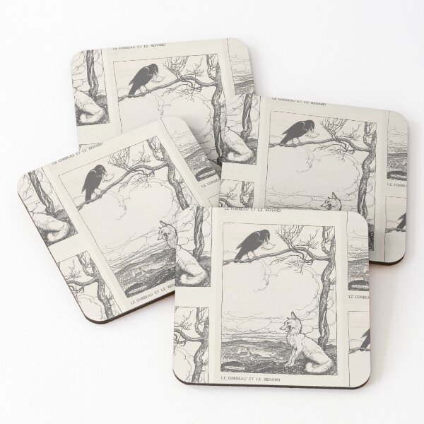 Item preview, Aesop's Fables art by Arthur Rackham 1913 0026 The Fox and the Crow designed and sold by wetdryvac.