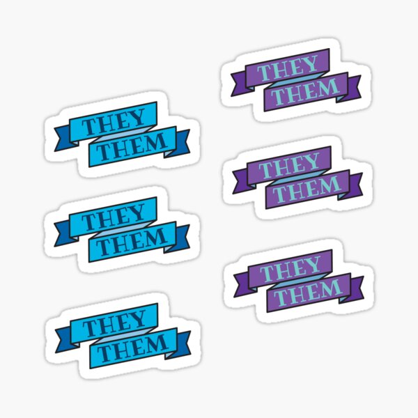 Vista previa del artículo con la obra «Ellos / ellos pronombre Pack!», diseñado y vendido por zellerpress.