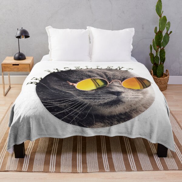 Item preview, Be Excellent Cool Cat in Sunglasses designed and sold by maggiecuda.