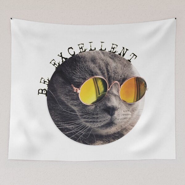 Item preview, Be Excellent Cool Cat in Sunglasses designed and sold by maggiecuda.