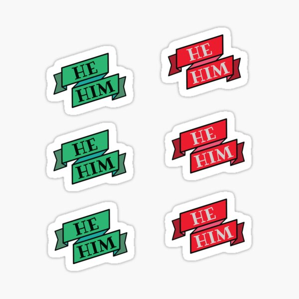 Vista previa del artículo con la obra «¡El / él pronombre Pack!», diseñado y vendido por zellerpress.