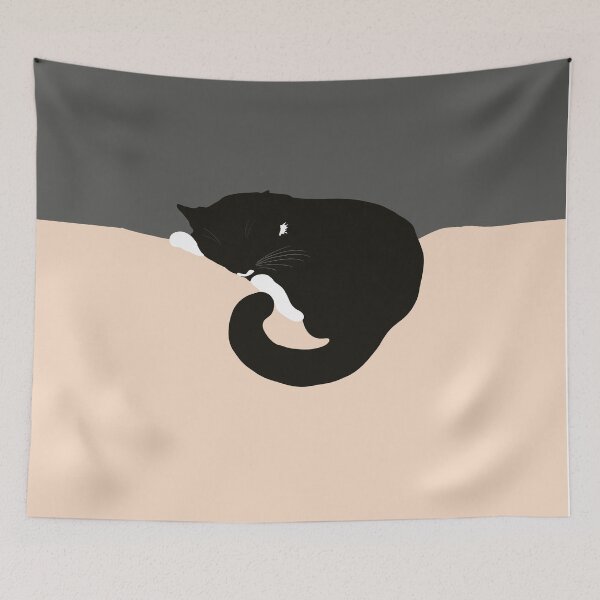 Item preview, Nelly - cat sleeping on comfy chair designed and sold by Manfredine.