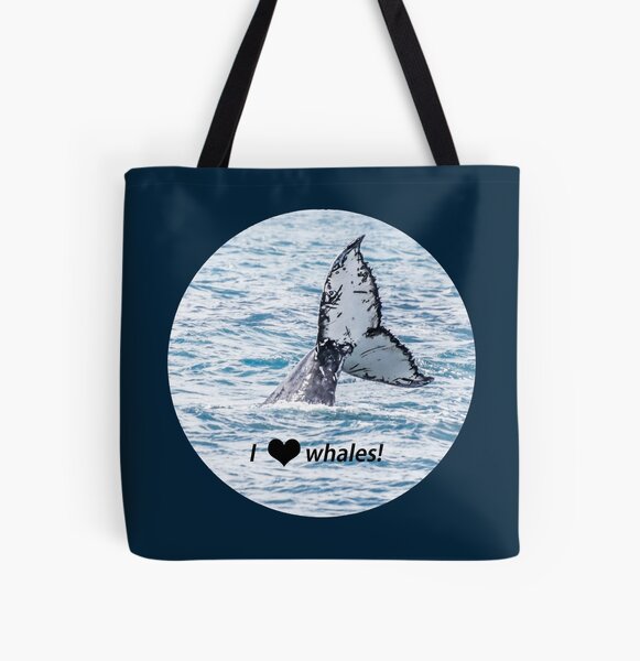 Geschenkidee Foto Wal Flosse Allover-Print Tote Bag