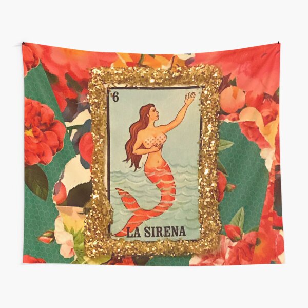 Chica mexicana sirena bingo Tela decorativa