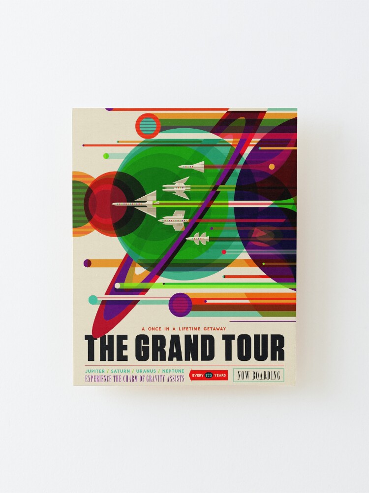 Alternate view of NASA Space Tourism Posters: Grand Tour Mounted Print