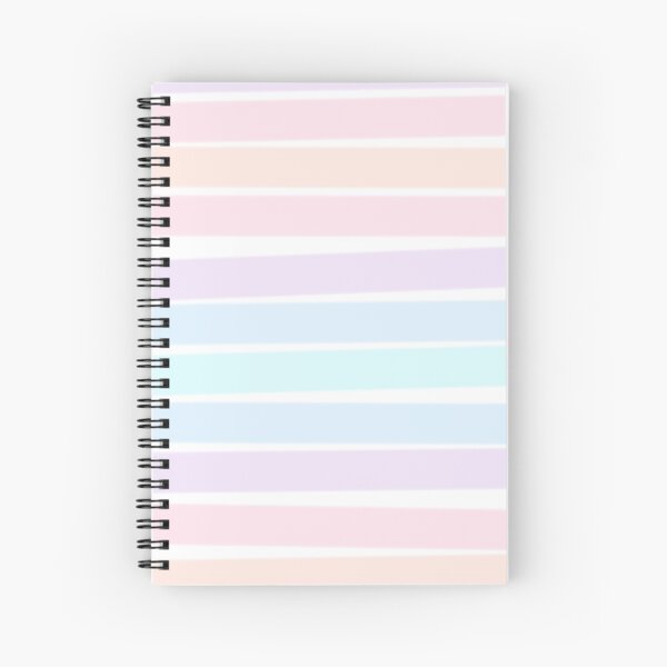 Pastel lines Spiral Notebook