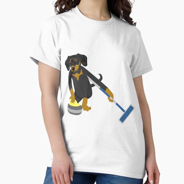 Item preview, Dachshund Curling designed and sold by pounddesigns.