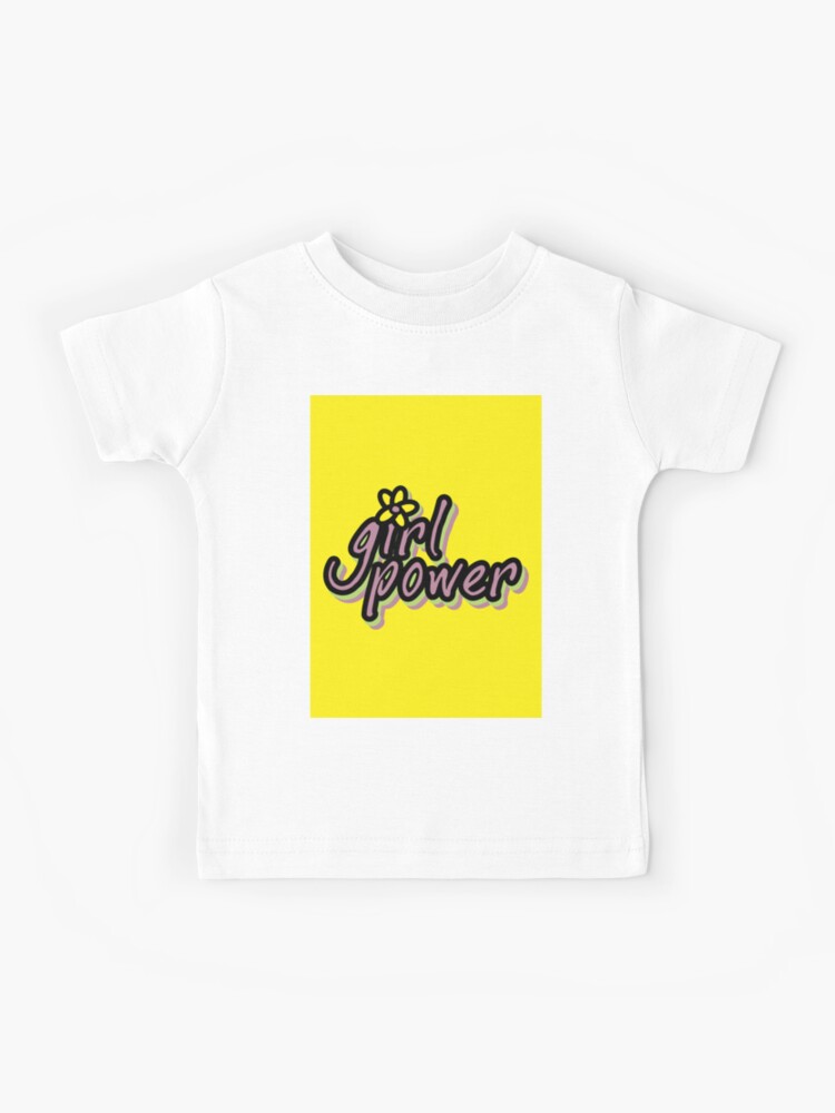 elleboog Baan Renderen Girl Power, yellow portrait version" Kids T-Shirt for Sale by Alma-Studio |  Redbubble