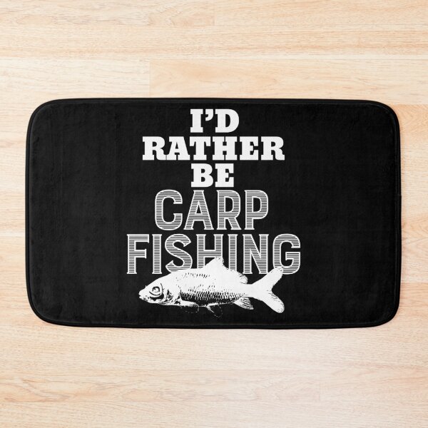 Item preview, I'd Rather Be Carp Fishing Funny Fishing print designed and sold by tronictees.