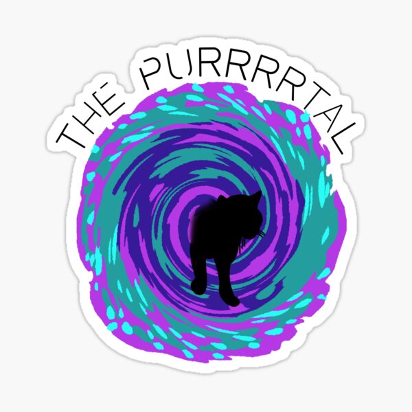 The Purrrrtal Sticker