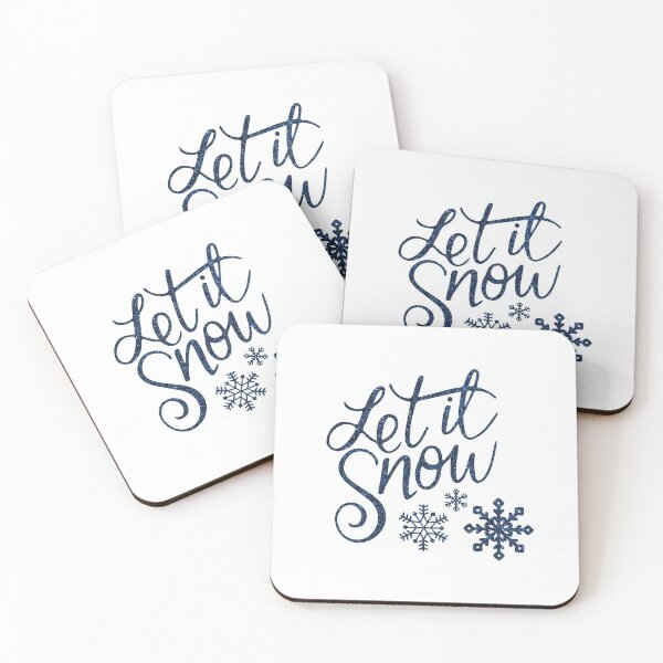 Item preview, Let It Snow (blue) designed and sold by ArtByMichelleT.