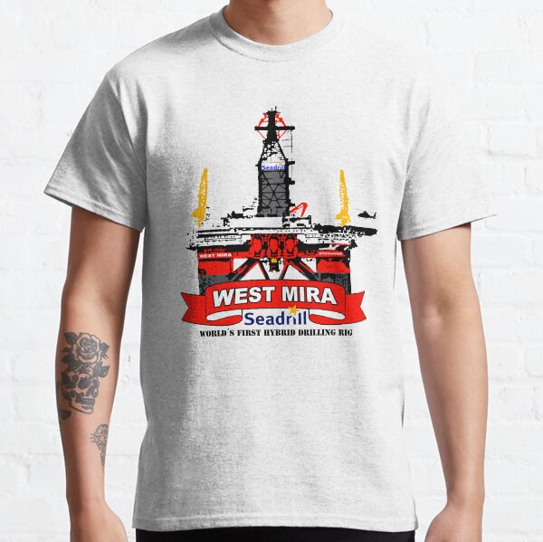 drilling rig Rock Drill 1866 US t-shirt patent vintage fashion original drawing art engineer drilling oil mechanic workshop tool