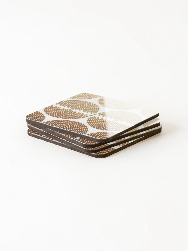 Thumbnail 4 of 5, Coasters (Set of 4), Gold Muisca Pattern designed and sold by Creative Rafa.