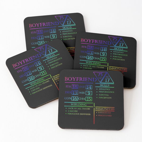 Item preview, Boyfriend Stats - Character Sheet - Rainbow designed and sold by EchoTheBard.