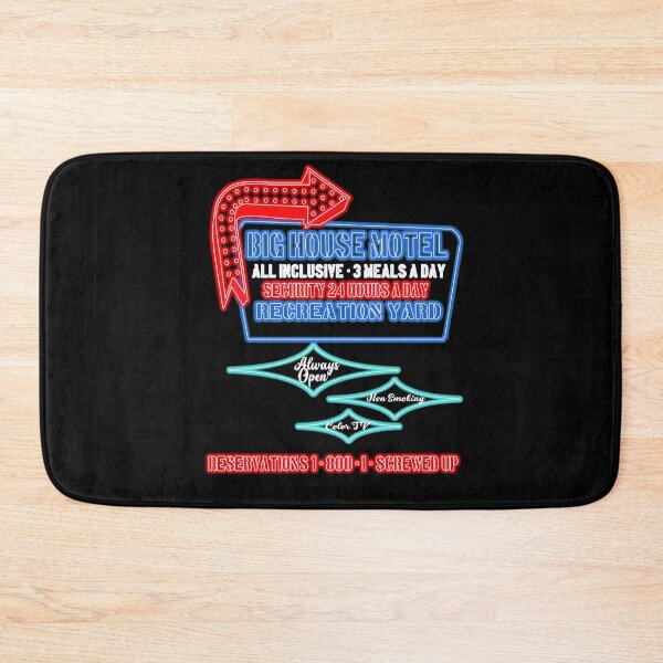 Item preview, Big House Motel Neon Funny Jail Humor Corrections Officer designed and sold by funnytshirtemp.