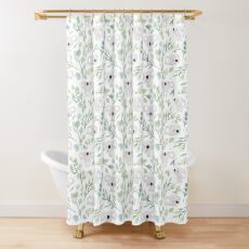 Koala and Eucalyptus Pattern Shower Curtain
