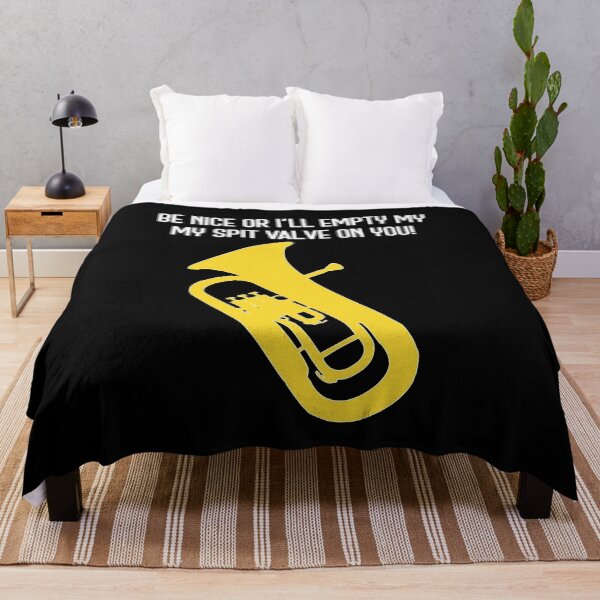 Item preview, Euphonium - BE NICE OR I'LL EMPTY MY SPIT VALVE ON YOU! - funny Euphonium/ Baritone gift idea designed and sold by HEJAshirts.