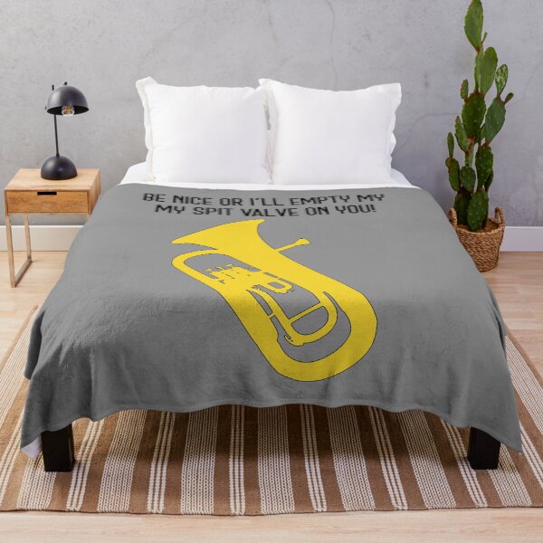 Item preview, Euphonium - BE NICE OR I'LL EMPTY MY SPIT VALVE ON YOU! - funny Euphonium/ Baritone gift idea designed and sold by HEJAshirts.
